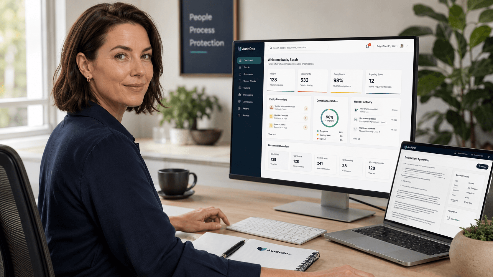 HR compliance workspace in AuditDoc
